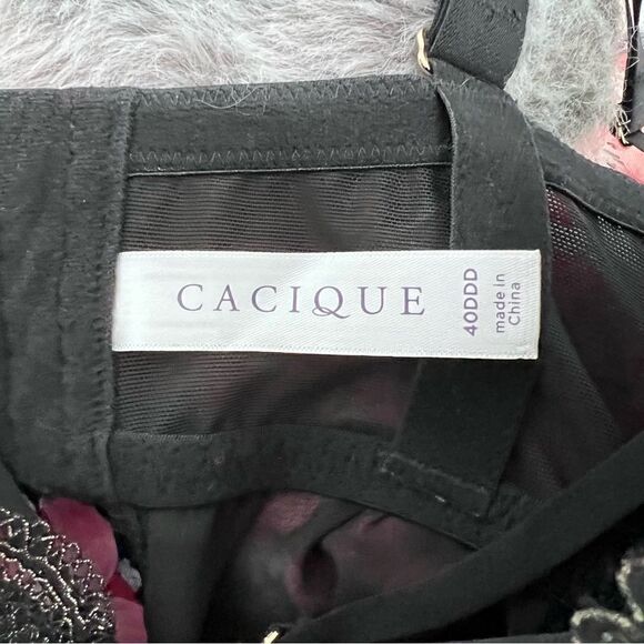 Cacique Metallic and Sheer Babydoll Lingerie Size 40 DDD  NWOT! - Picture 9 of 11